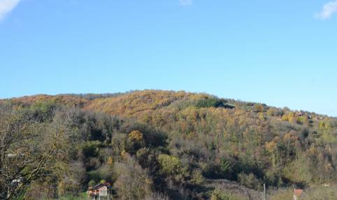 Pogled na Grace s južne strane od Koblovca i Dragijevog jarka 