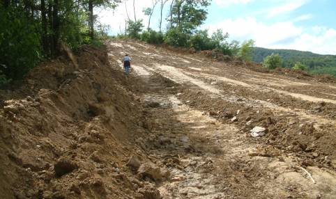 Dio lokaliteta zaravnjen bagerima, 2005. godine