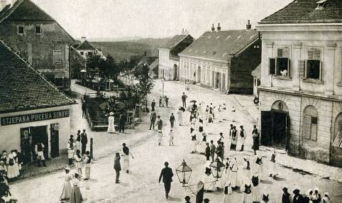 Glavni zelinski trg krajem 19. stoljeća