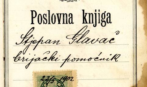Poslovna knjiga Stjepana Glavača, brijačkog pomoćnika